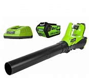 Воздуходувка аккумуляторная Greenworks G40ABK4