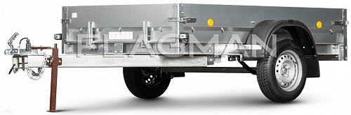 Прицеп Flagman C/ПТТ — 0,5-0,7 к мини-трактору (универсальный)