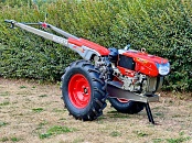 Мотоблок дизельный Kubota Zimani RT140 + дисковая борона, плуг, колеса, грунтозацепы, борона.