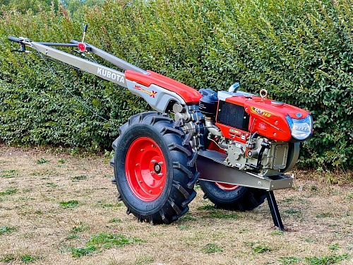 Мотоблок дизельный Kubota Zimani RT155 Plus + дисковая борона, плуг, колеса, грунтозацепы, борона, телега.