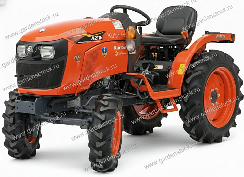 Минитрактор дизельный Kubota A211N NARROW 4WD колеса 5x12 / 8x18