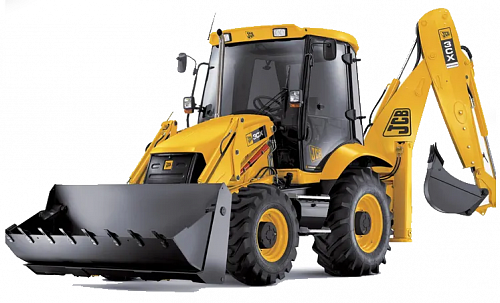 Экскаватор-погрузчик JCB 3DX Super 4WD Backhoe Loader 6 в 1 с ковшом экскаватора 0,18 куб. м и шинами HD