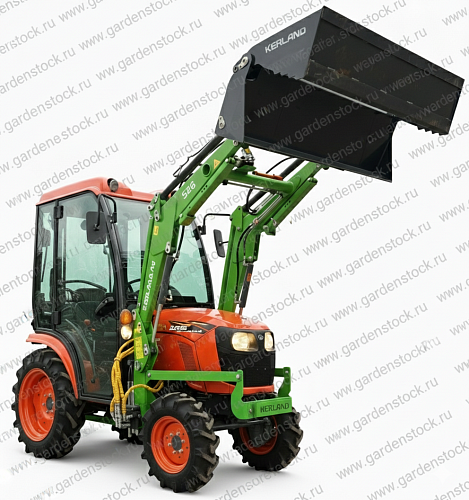 Фронтальный челюстной погрузчик для минитрактора Kubota A211N / B2441 / B2741 с авто-горизонтом и джойстиком
