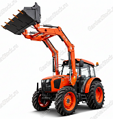 Фронтальный челюстной погрузчик для трактора Kubota MU5502 4WD