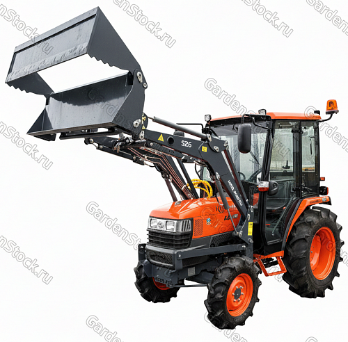 Фронтальный челюстной погрузчик Kerland для трактора Kubota L3408 4WD