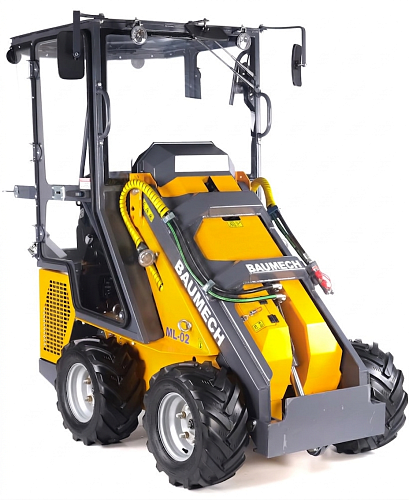 Универсальная машина мини-погрузчик Baumech ML-02 Pro с зимней кабиной с двигателем Zongshen GB750 V-Twin